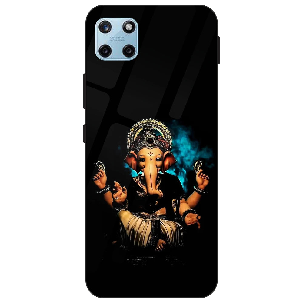 Lord Ganesh - Glass Case For Realme Models