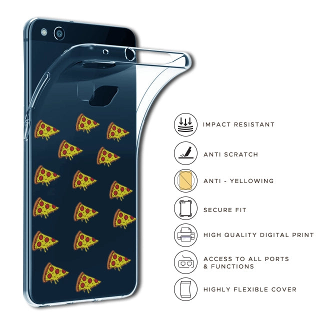 Pizza - Clear Printed Case For Redmi Models Infographics