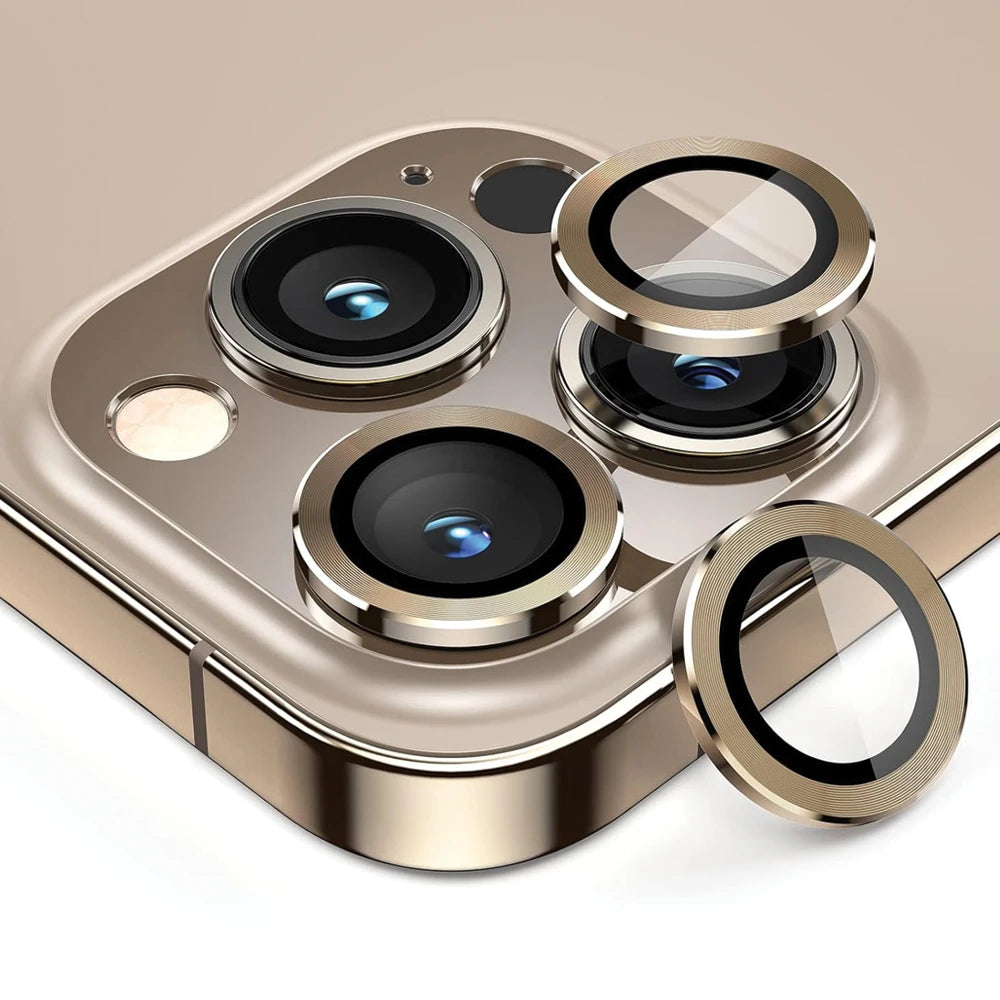 Metallic Camera Lens Protector- Gold iPhone  13 pro max