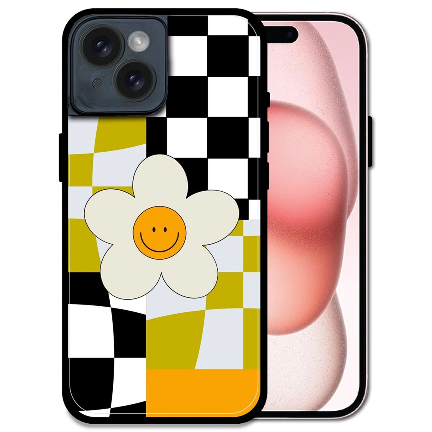Smiley Flowe - Glossy Metal Silicone Case For Apple iPhone 14 Plus