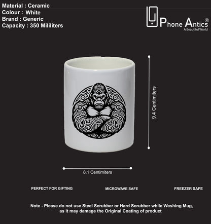 Tribal Gorilla - Mug Infographic