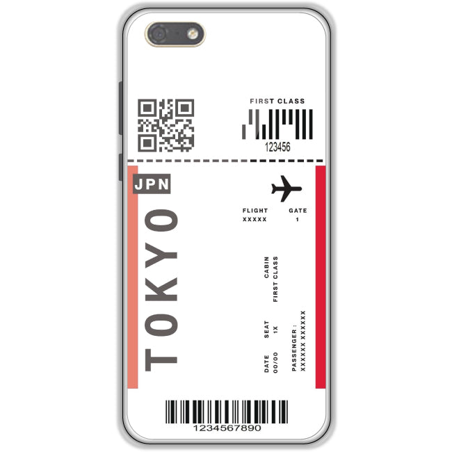 Tokyo Ticket - Clear Printed Case For Honor Models