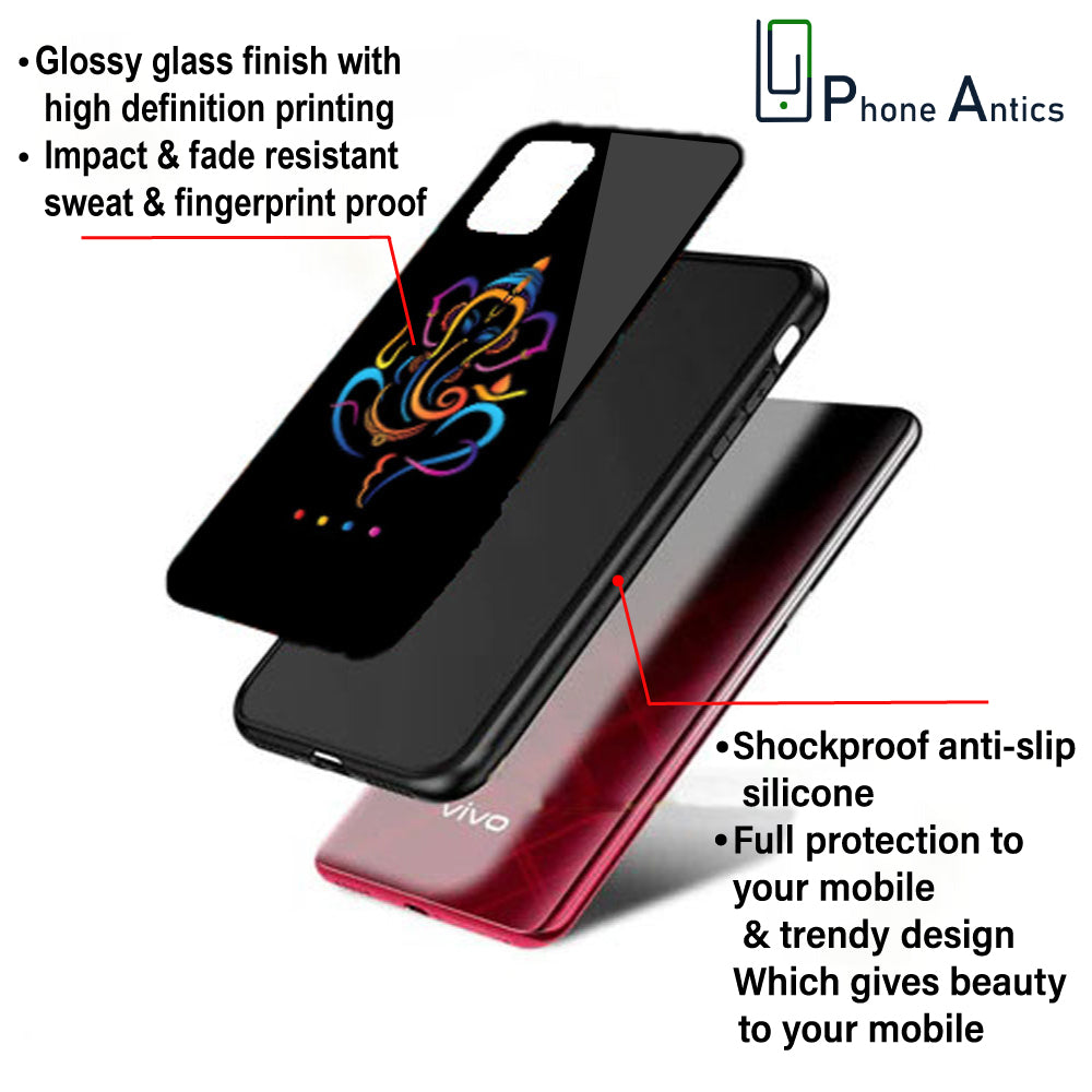 Lord Ganpati - Glass Case For Oppo Models infographic