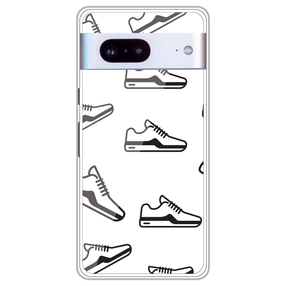 Black Shoes - Clear Printed Case For Google Models