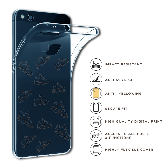 Black Shoes - Clear Printed Case For Google Models Infographics