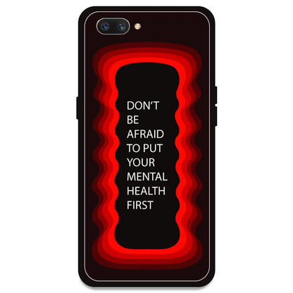 'Don't be Afraid To Put Your Mental Health First' - Red Armor Case For Oppo Models Oppo A3s