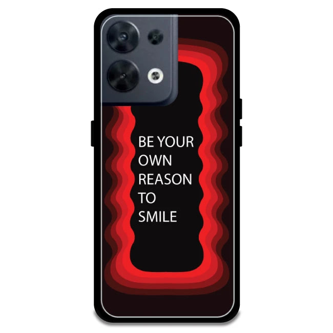 'Be Your Own Reason To Smile' - Red Armor Case For Oppo Models Oppo Reno 8 5G