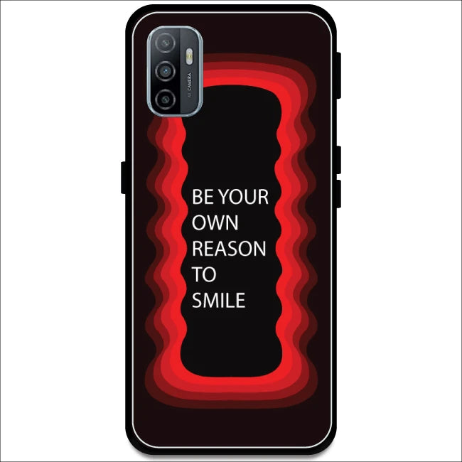 'Be Your Own Reason To Smile' - Red Armor Case For Oppo Models Oppo A53 2020