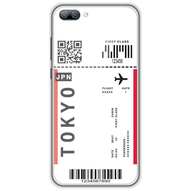 Tokyo Ticket - Clear Printed Case For Honor Models