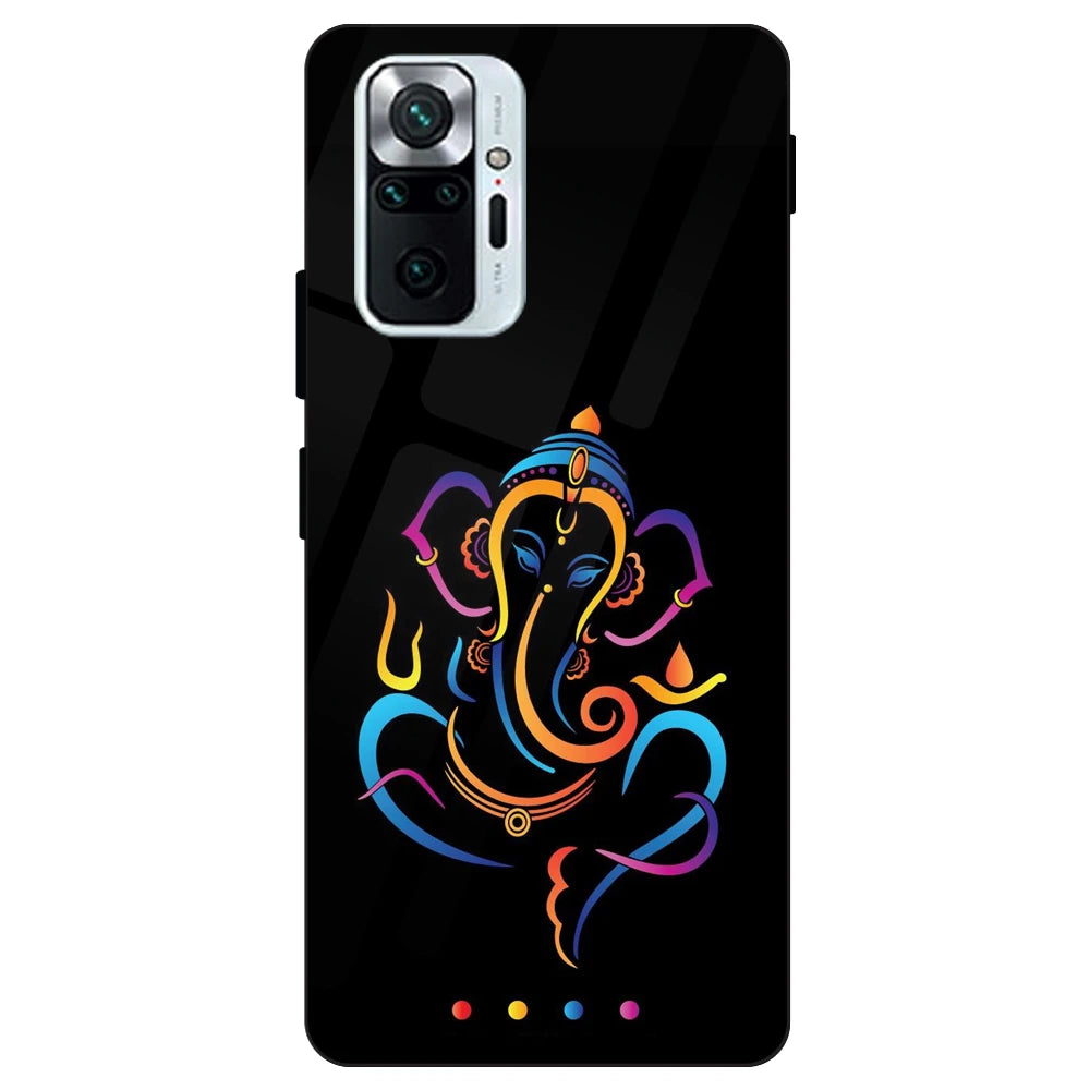 Lord Ganpati - Glass Cases For Redmi Models