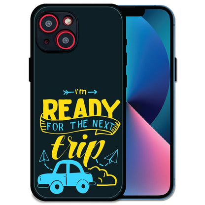 'Next Trip Vibes - Glossy Metal Silicone Case For Apple iPhone 14