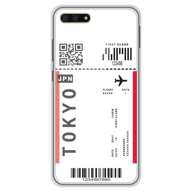 Tokyo Ticket - Clear Printed Case For Honor Models