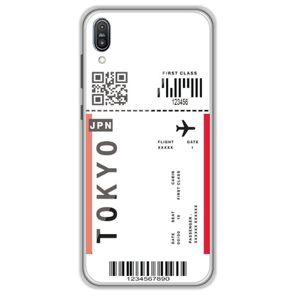 Tokyo Ticket - Clear Printed Case For Asus Models asus zenphone pro max 1