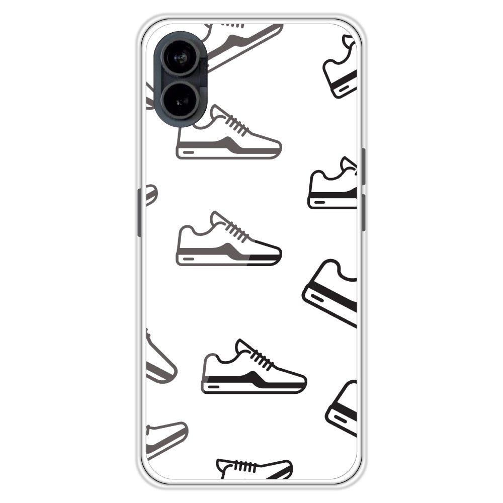 Black Sneakers - Clear Printed Case For Nothing Models