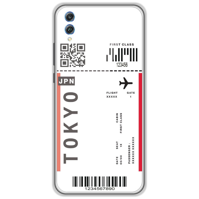 Tokyo Ticket - Clear Printed Case For Honor Models