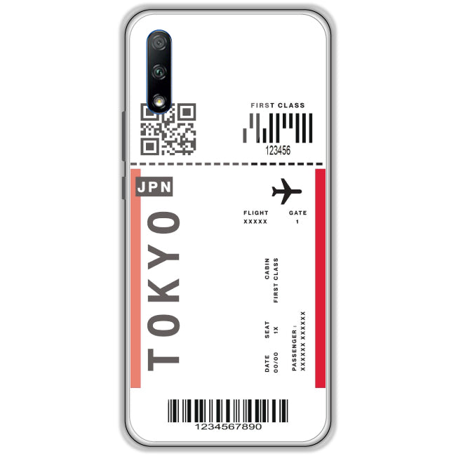 Tokyo Ticket - Clear Printed Case For Honor Models