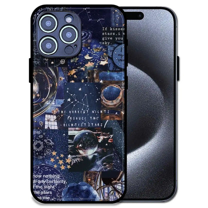 'Galaxy Dreamscape - Glossy Metal Silicone Case For Apple iPhone 15 Pro