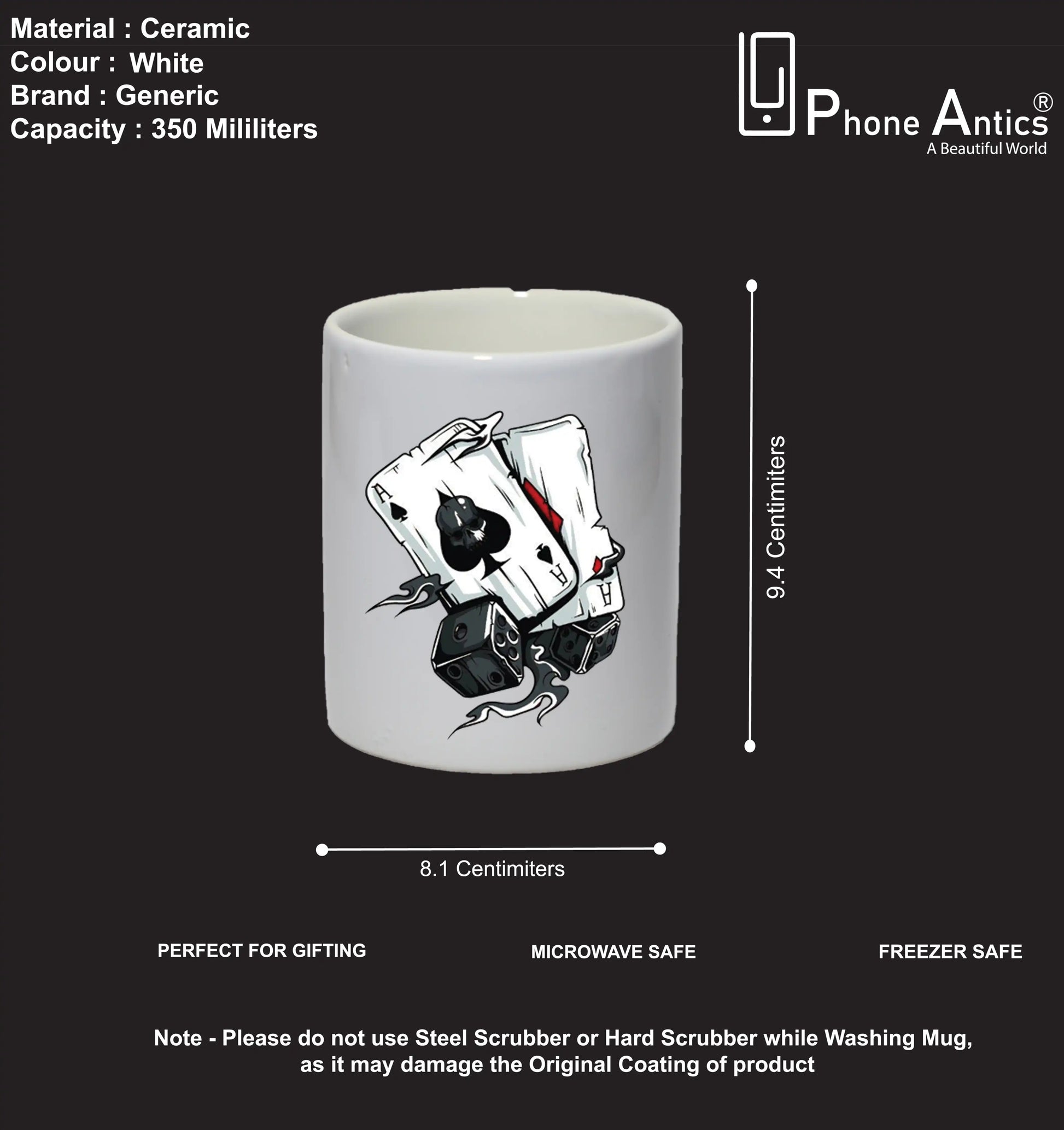 Aces & Dice - Mug Infographic