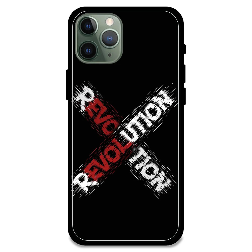 Revolution - Glossy Metal Silicone Case For Apple iPhone Models- Apple iPhone 11 pro