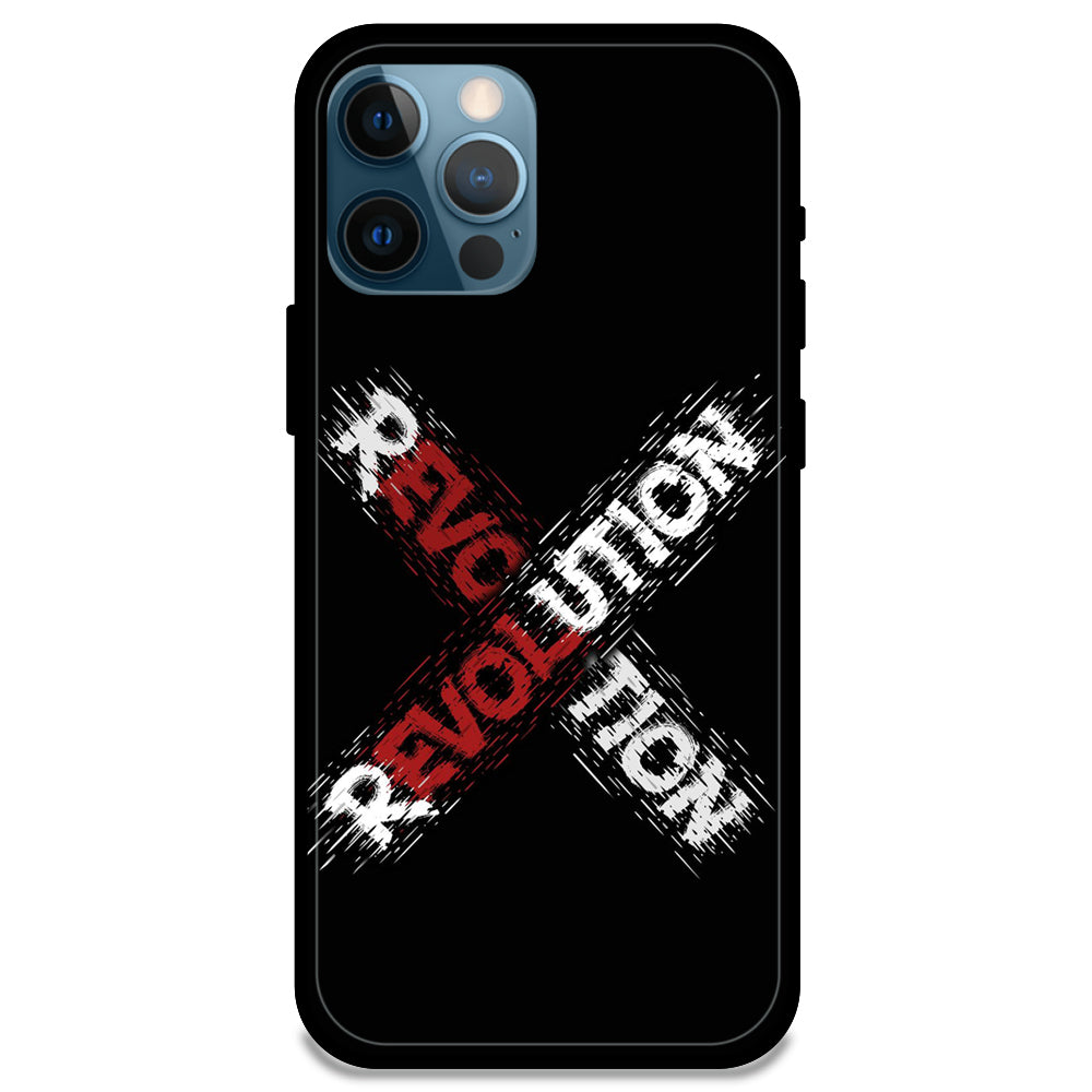 Revolution - Glossy Metal Silicone Case For Apple iPhone Models- Apple iPhone 14 pro