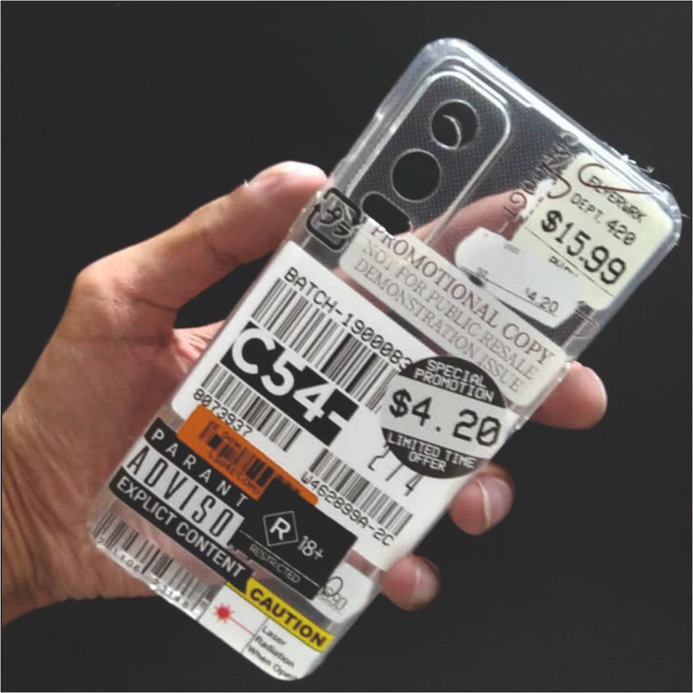 Labels Clear Printed Silicon Case - OnePlus Nord 2