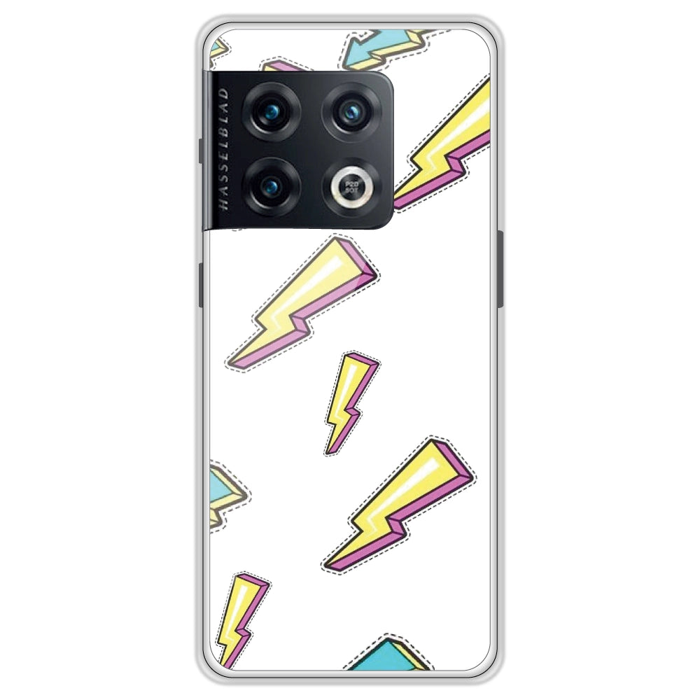 Lighting bolts - Clear Printed Case For OnePlus Models