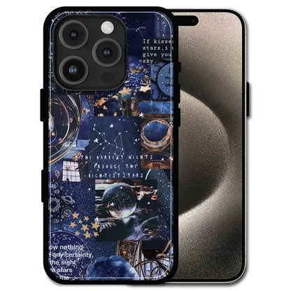 'Galaxy Dreamscape - Glossy Metal Silicone Case For Apple iPhone 16 Pro Max