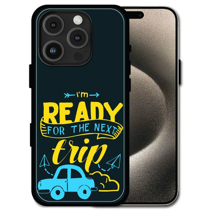 'Next Trip Vibes - Glossy Metal Silicone Case For Apple iPhone 16 Pro Max