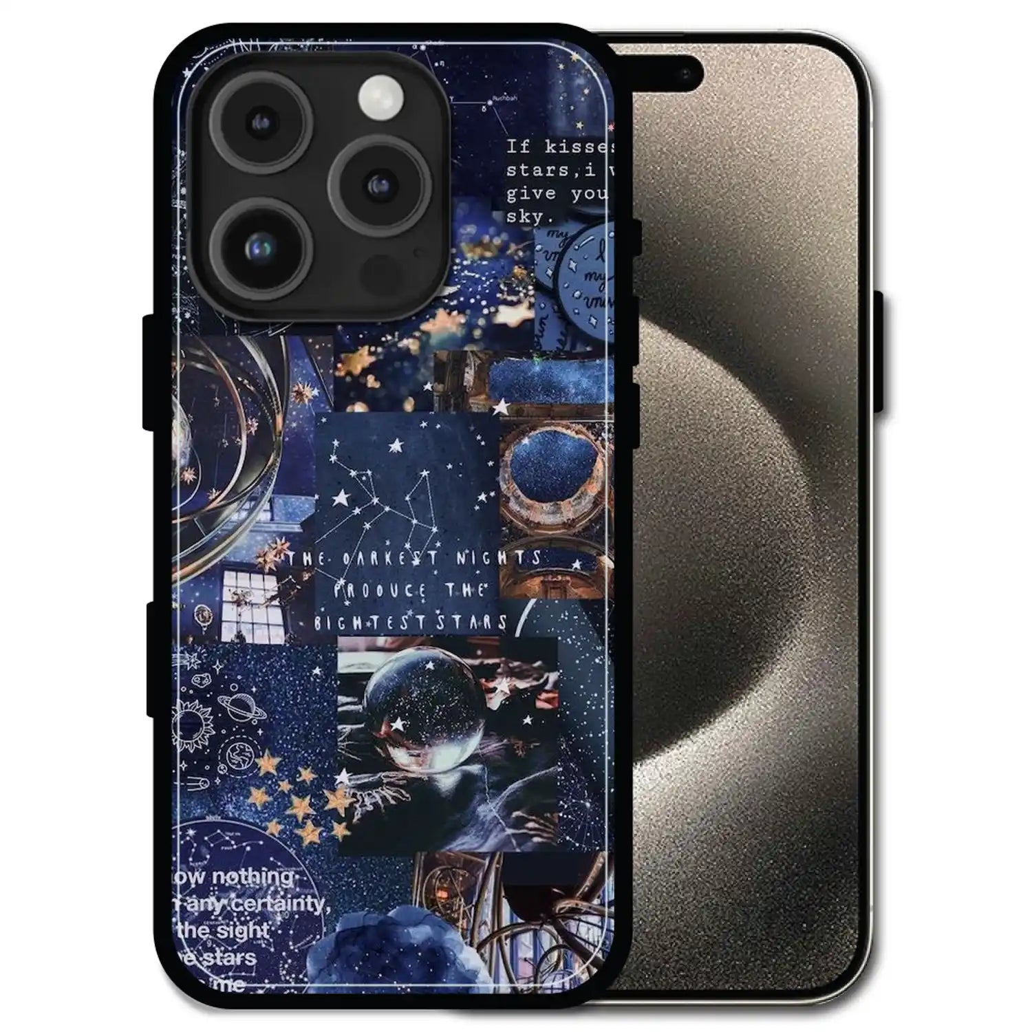 'Galaxy Dreamscape - Glossy Metal Silicone Case For Apple iPhone 16 Pro