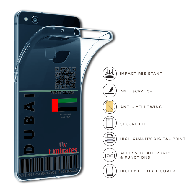 Dubai Ticket - Clear Printed Case For Nokia Models infographic