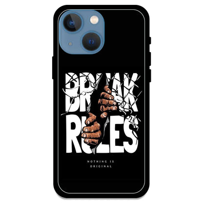 Break Rules - Glossy Metal Silicone Case For Apple iPhone Models- Apple iPhone 13 mini