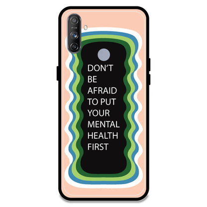 'Don't be Afraid To Put Your Mental Health First' - Peach Armor Case For Realme Models Realme Narzo 20A