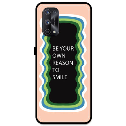 'Be Your Own Reason To Smile' - Peach Armor Case For Realme Models Realme X7 Pro