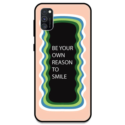 'Be Your Own Reason To Smile' - Peach Armor Case For Samsung Models Samsung M30s