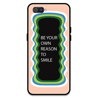 'Be Your Own Reason To Smile' - Peach Armor Case For Realme Models Realme C2