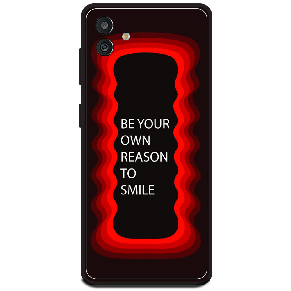 'Be Your Own Reason To Smile' - Red Armor Case For Samsung Models Samsung M13 5G