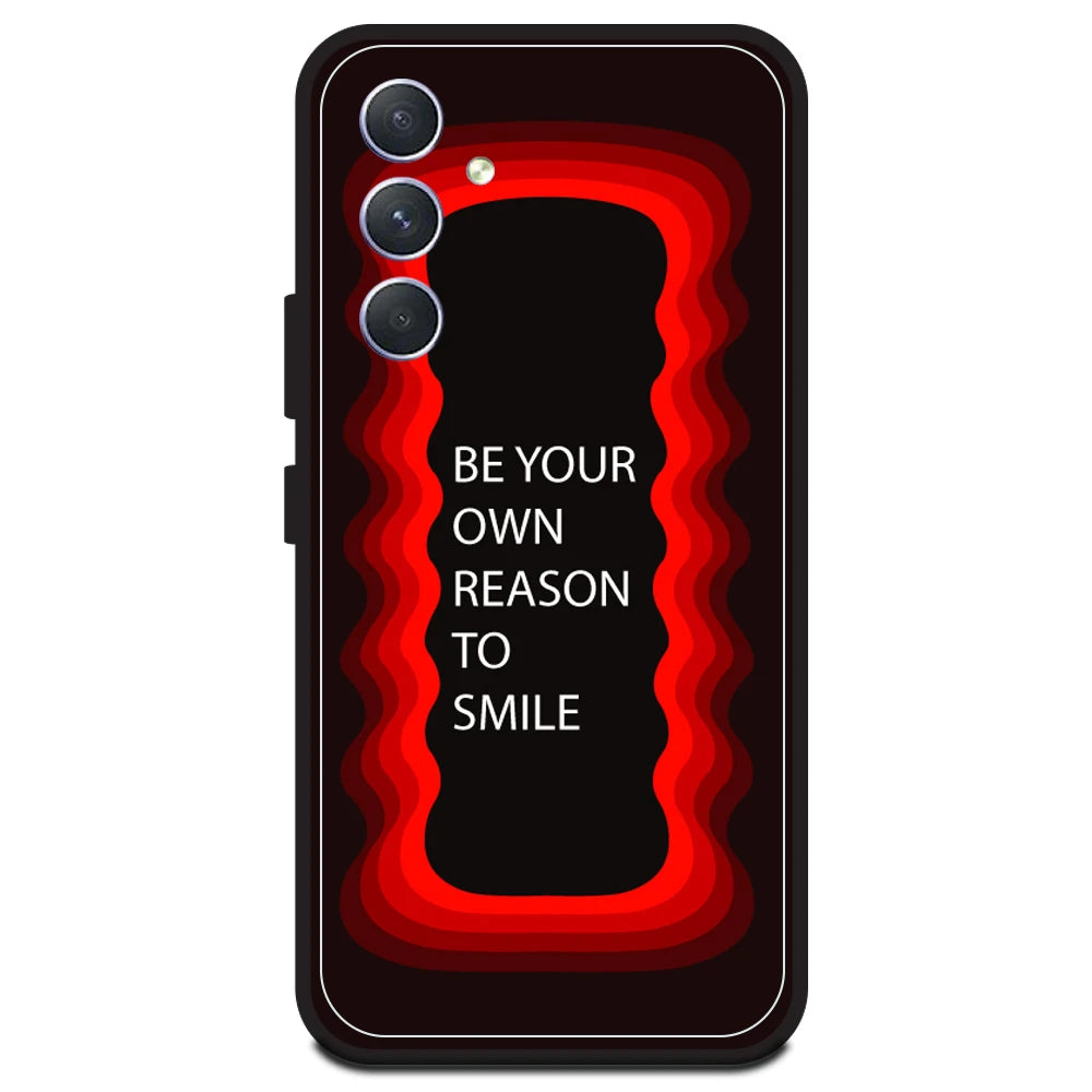 'Be Your Own Reason To Smile' - Red Armor Case For Samsung Models Samsung A54 5G