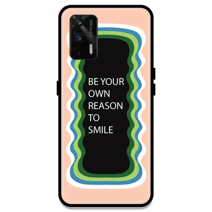 'Be Your Own Reason To Smile' - Peach Armor Case For Realme Models Realme GT