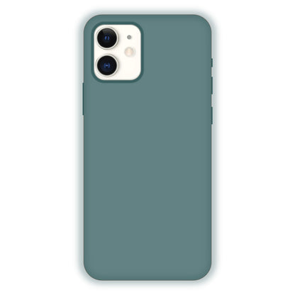Turkish Blue  Liquid Silicon Case For Apple iPhone Models