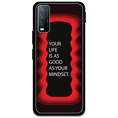 'Your Life Is As Good As Your Mindset' - Red Armor Case For Vivo Models