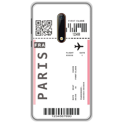 Paris Ticket - Clear Printed Case For Nokia Models nokia 6.1 2018