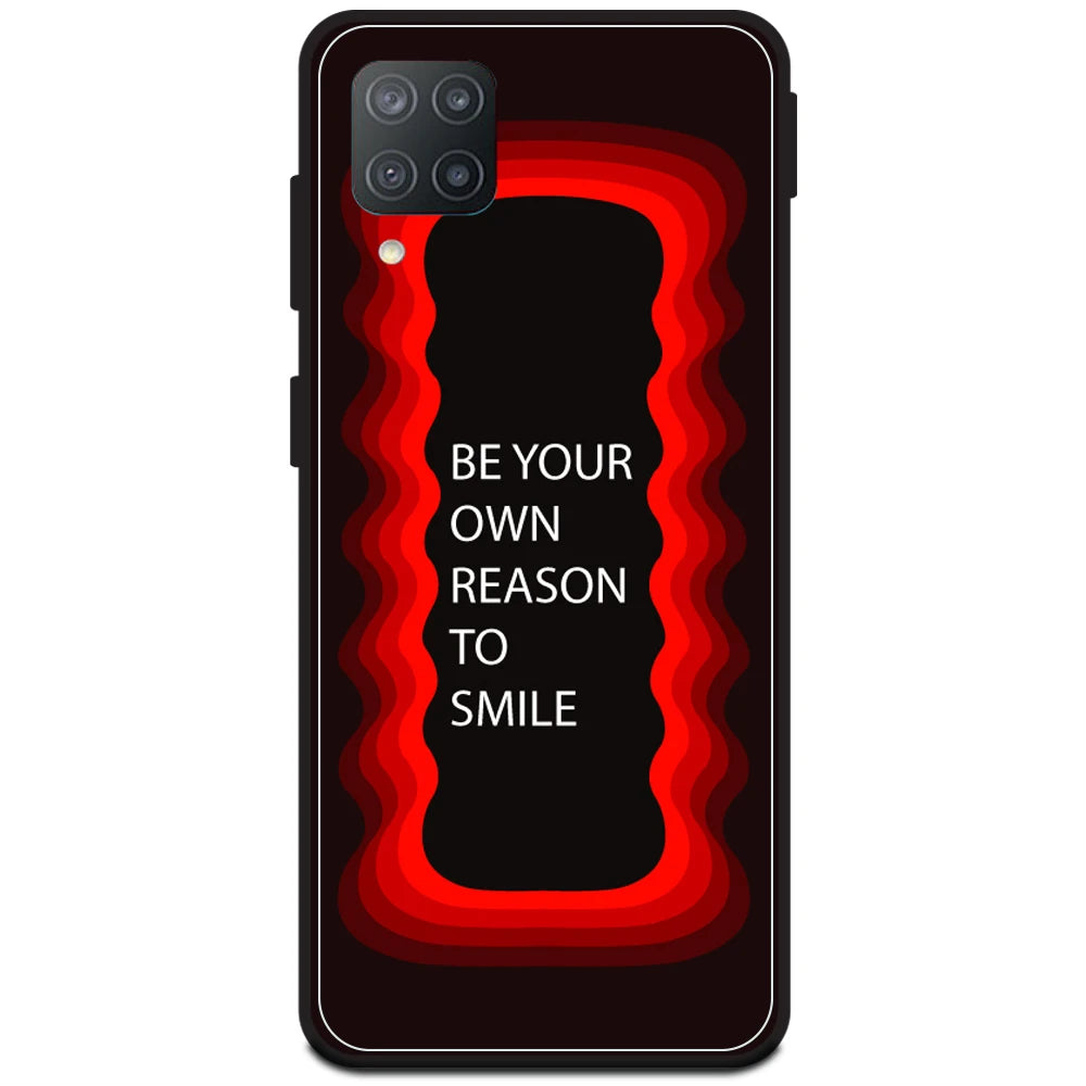 'Be Your Own Reason To Smile' - Red Armor Case For Samsung Models Samsung M12