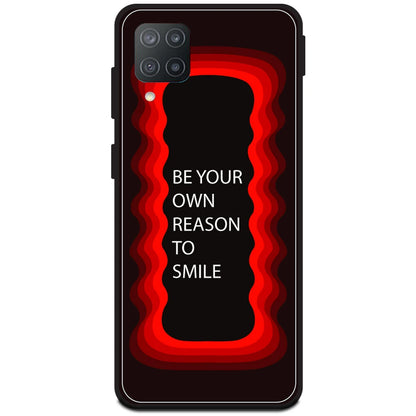 'Be Your Own Reason To Smile' - Red Armor Case For Samsung Models Samsung M12