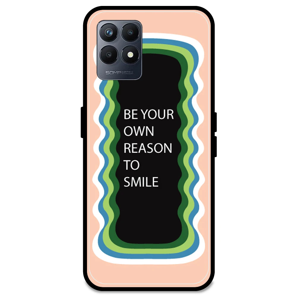 'Be Your Own Reason To Smile' - Peach Armor Case For Realme Models Realme Narzo 50 5G