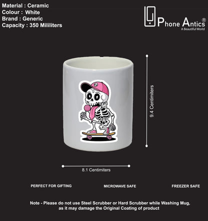 Skater Skeleton - Mug Infographic