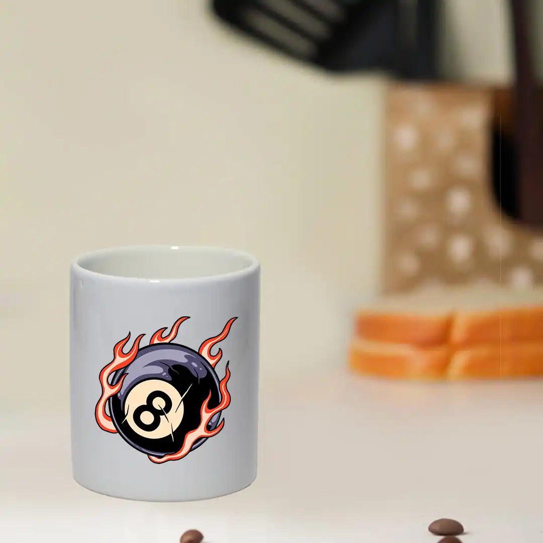 8 Ball Flame - Mug Infographic
