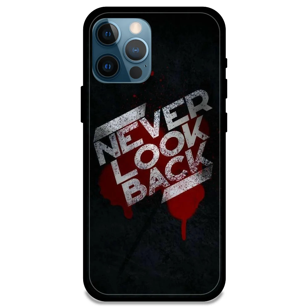 Never Look Back - Glossy Metal Silicone Case For Apple iPhone Models- Apple iPhone 13 pro