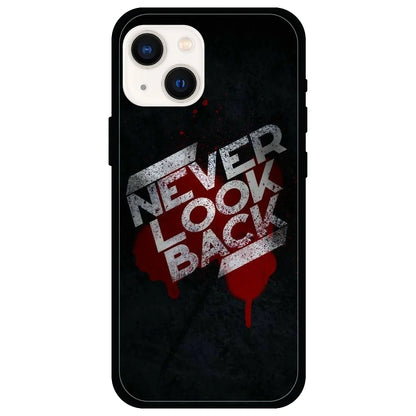 Never Look Back - Glossy Metal Silicone Case For Apple iPhone Models- Apple iPhone 13