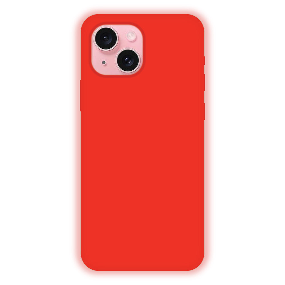 Apricot Liquid Silicon Case For Apple iPhone Models
