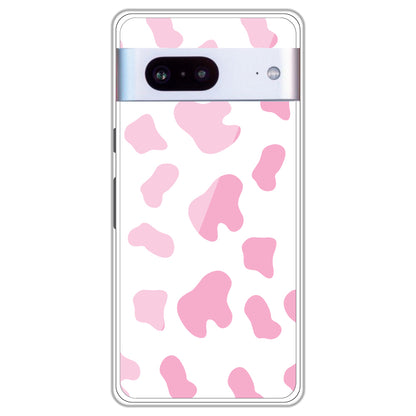 Pink Cow Print - Clear Printed Case For Google Models